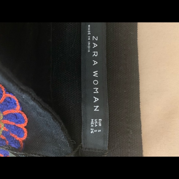 Zara embroidered mini skirt size small / xs - Picture 5 of 6